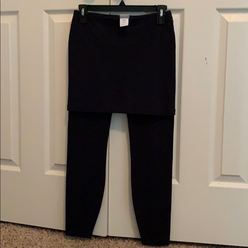 Cabi skirted leggings navy blue